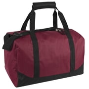 30 Liter Capacity Unisex Duffle Bag with Velcro Closure Handle and Luggage Shoulder Strap for Gym, Travel and Commuting in Red