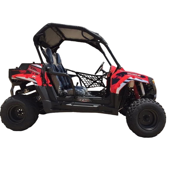 Trailmaster Challenger 300E EFI UTV / side-by-side, 52 Inch Wide, High Back Seats, CVT trans, Intergrated Hitch, Cargo Area, Bimini Top