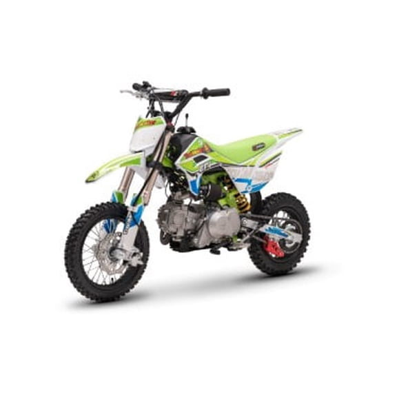 Trailmaster JHL MK110-ES, Bosch Fuel Injection, 14 Inch front tire, 29.55" seat height, Semi Auto 4 speed, Electric Start, Inverted Front Forks, Nitrogen Mono Shock Rear,