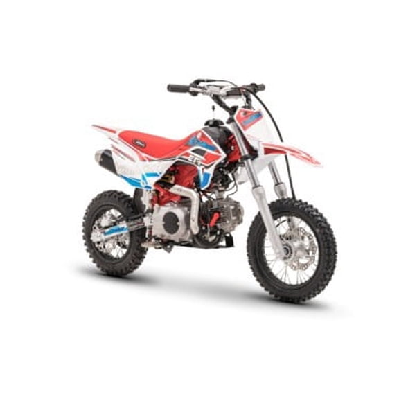 Trailmaster JHL PRO SK110E Dirt Bike, 107cc, Bosch Fuel Injection, Electric Start, Fully Automatic, 12 inch front rim, 25 inch seat