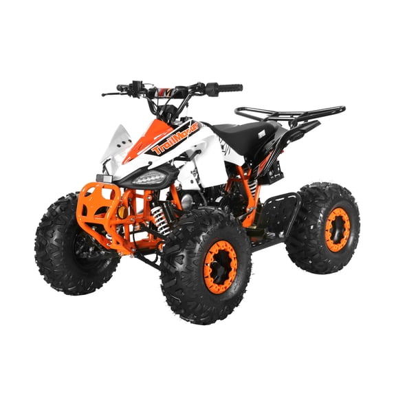 Trailmaster K125, 8" Wheel ,Sports style ATV, Automatic Trans, Reverse, Color Matched suspension, Front and Rear Brakes, Throttle Control
