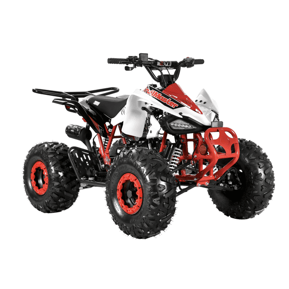 Trailmaster K125, 8" Wheel ,Sports style ATV, Automatic Trans, Reverse, Color Matched suspension, Front and Rear Brakes, Throttle Control