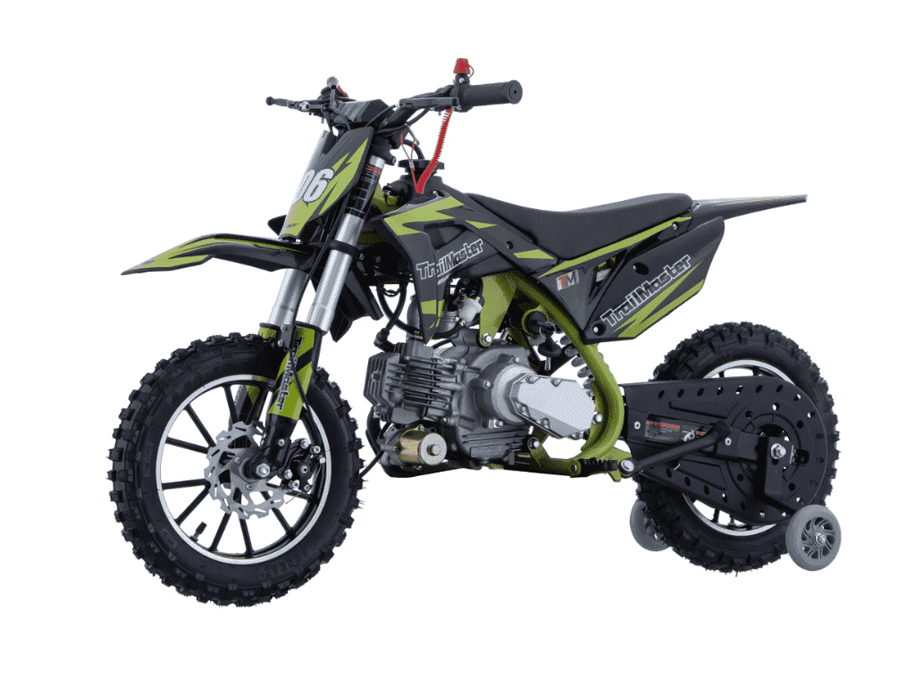 Trailmaster TM06 60cc Kids Dirt Bike, 4-Stroke, Automatic, Electric Start, , 22.05" Seat Height (Green)