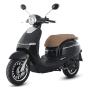 Trailmaster Turino 200 Scooter, 170cc, Automatic CVT Transmission, Electric/Kick Start, LED Lights, LCD Gauges, 12-Inch Aluminum Rims Black