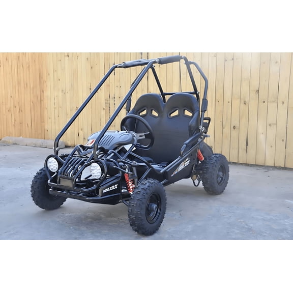Trailmaster Ultra Mini XRX+ Go Kart Buggy, High Back Seats, Adjustable for Younger Riders, Throttle Limiter and Kill Remote, with Pre-Assembled Version Now! (Plus, Pink)