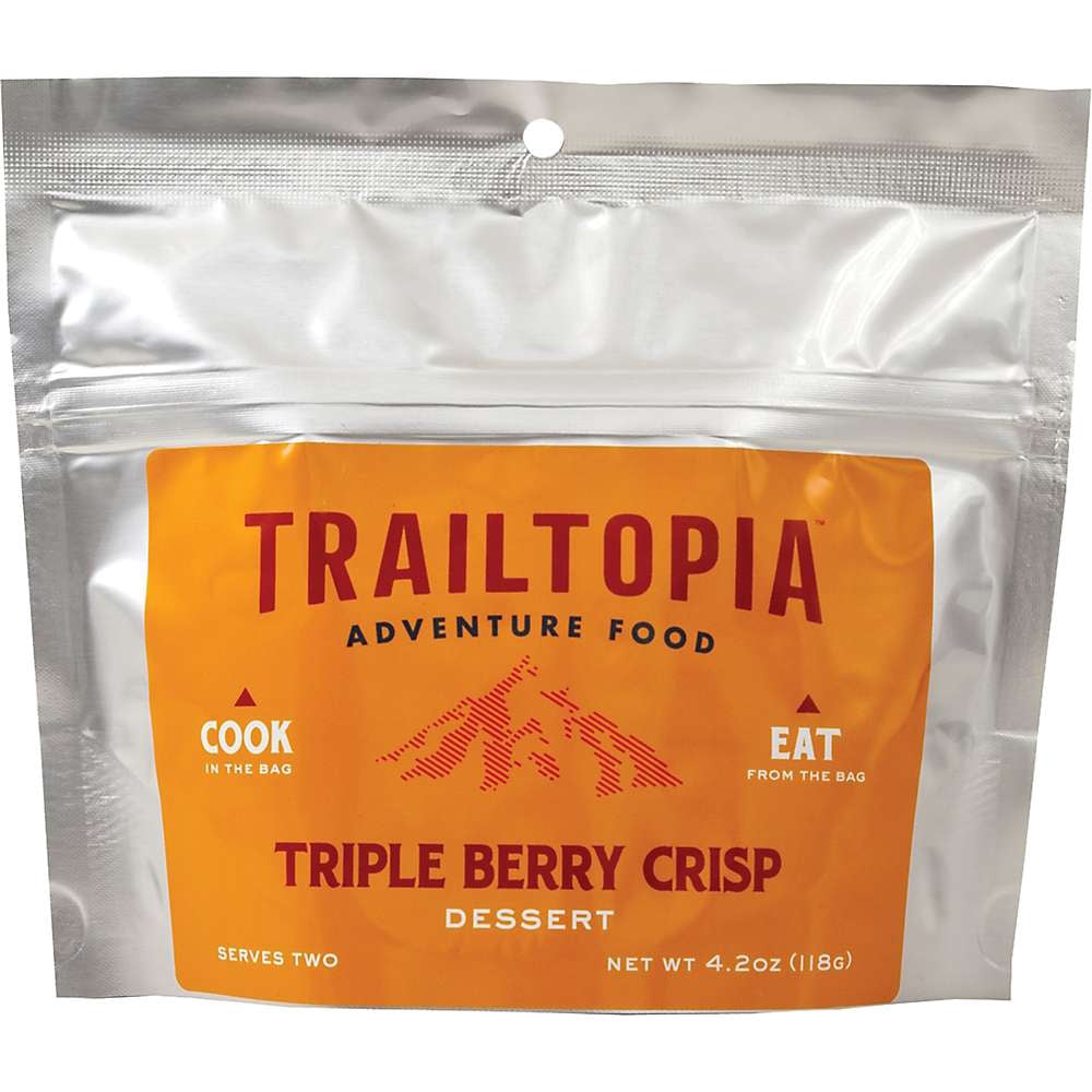 Trailtopia Desserts Triple Berry Crisp Gluten-Free Meal - Delicious Backcountry Treat!