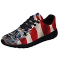 thumbnail image 1 of Train American flag Shoes Sneakers Black Size 4, 1 of 7