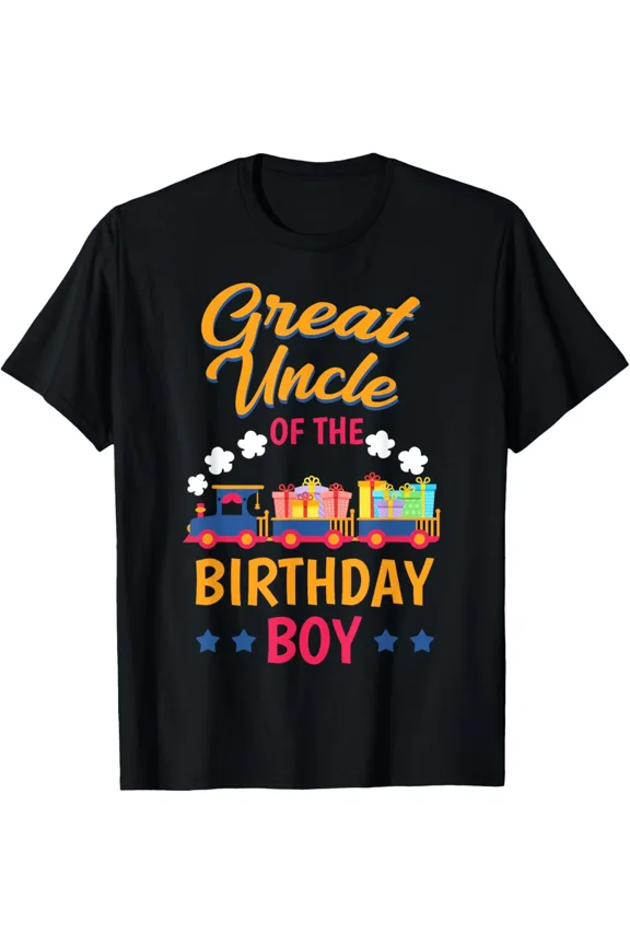Train Birthday Party Railroad Great Uncle Of Birthday Boy Unisex T-Shirt ,up to size 5XL