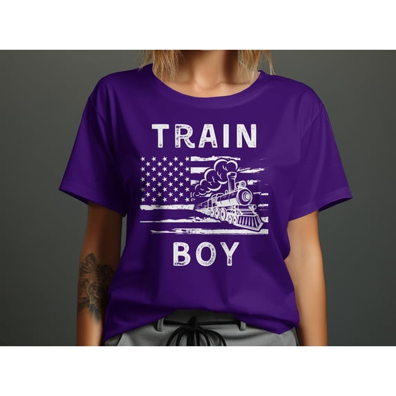 Train Boy Locomotive Tshirt Present Gift Boys Train Tshirt Kids Funny Shirt Locomotive Boy Tshirt Train Graphic Tee Boy Train Engine Shirt