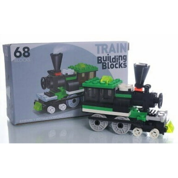 Train Building Blocks 68 Piece Engine