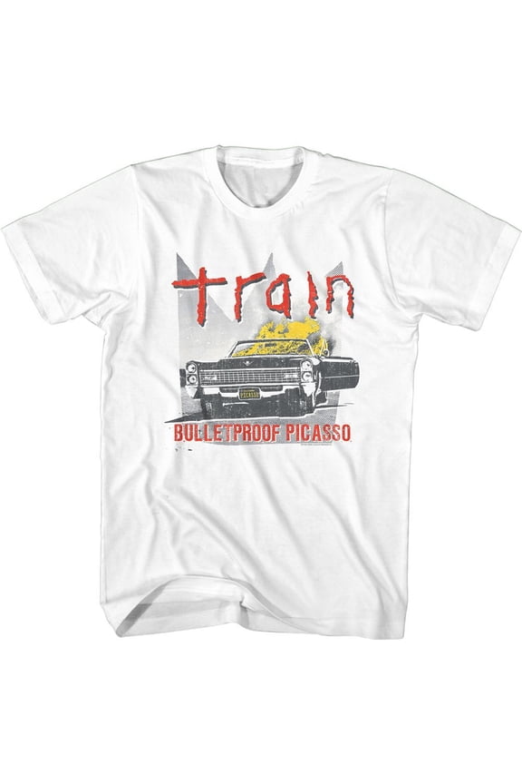 Train Bullet Proof White Adult T-Shirt