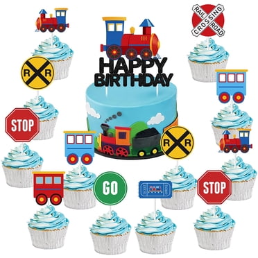 10Pcs Kids Cake Toppers - Cartoon Cupcake Decorations For Birthday Parties