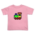 thumbnail image 1 of Train Cartoon Funny Toddler T-Shirts for Boys Girls (Pink, 3T), 1 of 5