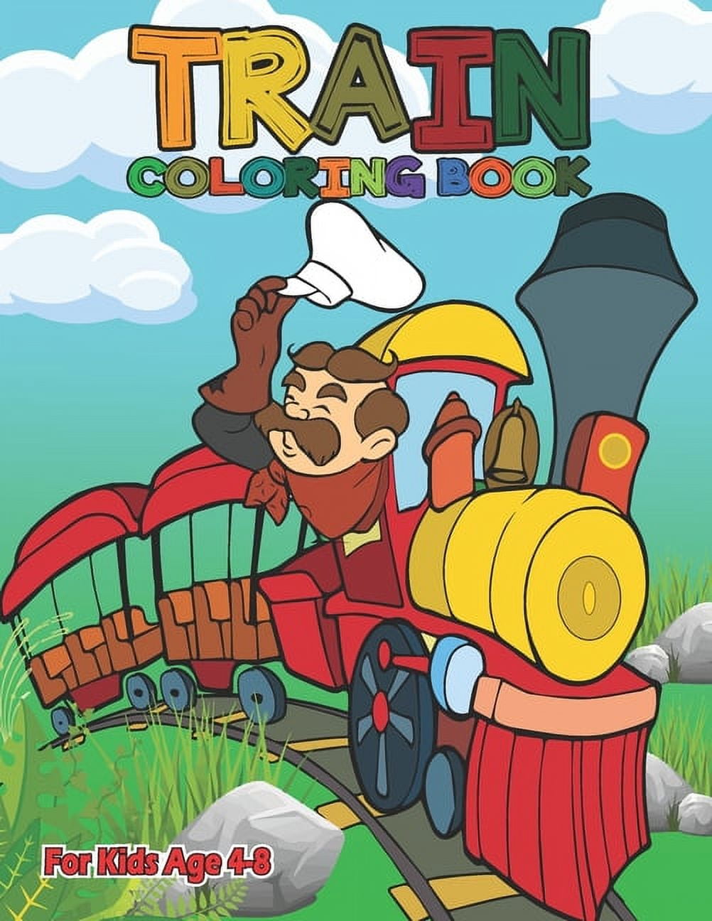 Train Coloring Book Beautiful Coloring Book for Kids Age 48 by Hero's
