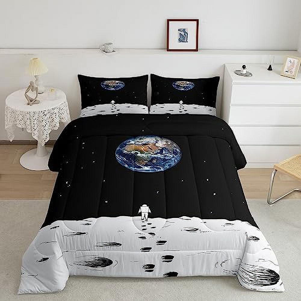 Train Comforter Set for Boys Cute Cartoon Train Aircraft Bedding Twin