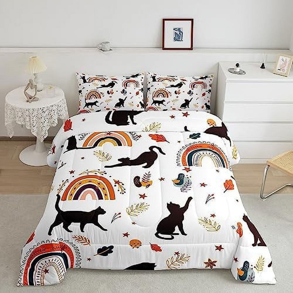 Train Comforter Set for Boys Cute Cartoon Train Aircraft Bedding Twin