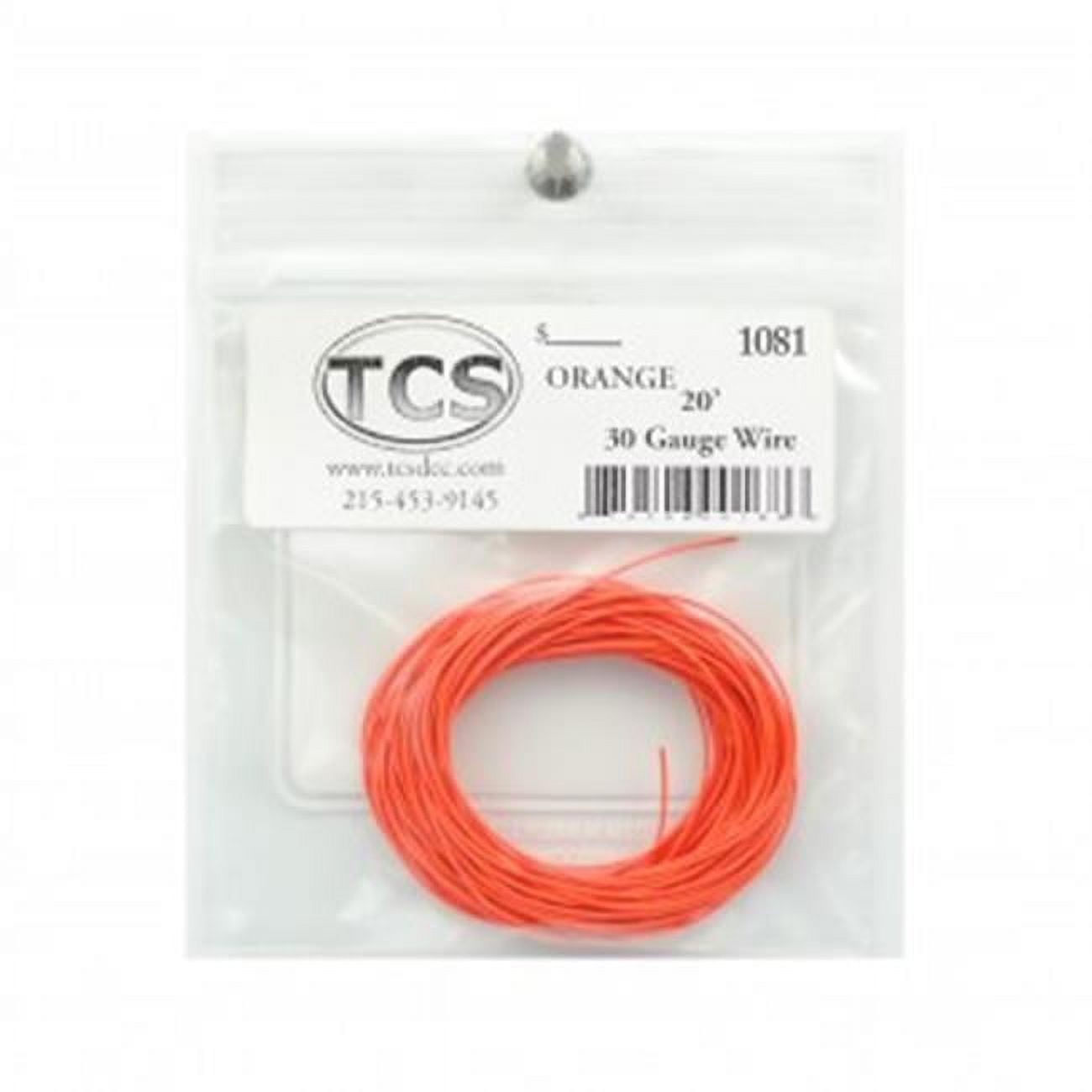 Train Control Systems TCS1081 20 ft. 30 gauge Wire - Orange - Walmart.com