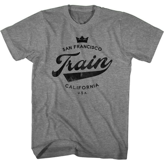 Train Crown Graphite Heather Adult T-Shirt 5Xl