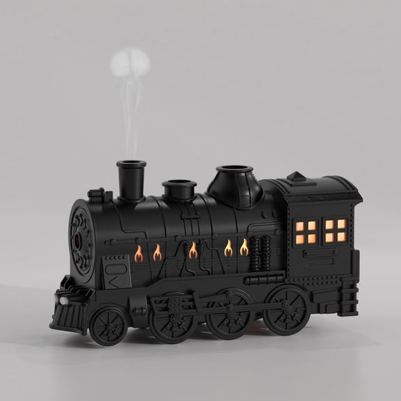 Train Diffuser 300ML Essential Oil Diffuser Cool Mist Humidifier Aroma Diffuser with Night Light for Bedroom Desk Black