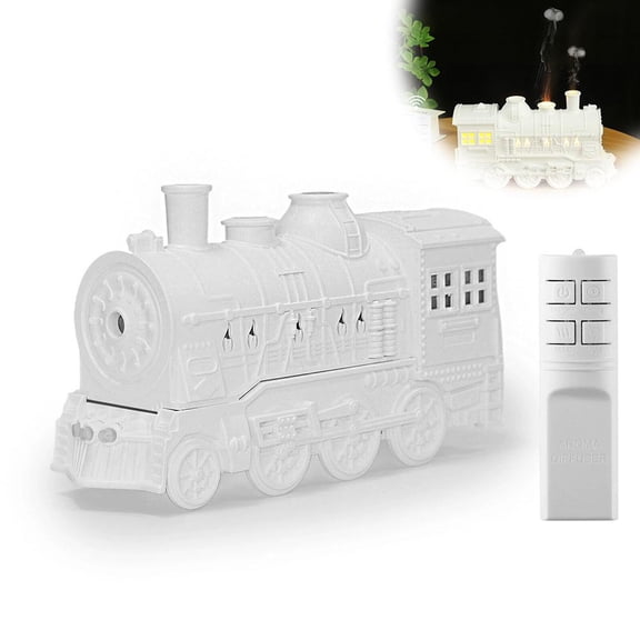 Train Diffuser,300ML Large Capacity Train Humidifier with Dual Cool Mist Outlets,Christmas T-rain Essential Oil Diffuser,Vintage Steam TrainDiffuser with Essential Oils 2 Modes,for Bedroom