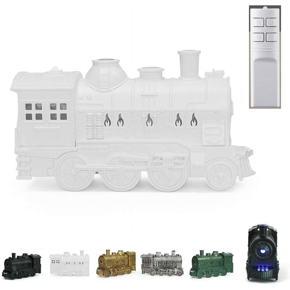 Train Diffuser,300ml Essential Oil Diffuser Quiet Train Oil Diffuser with Remote Control 2 Light 2 Spray Modes Aroma Diffuser for Home Bedroom Office