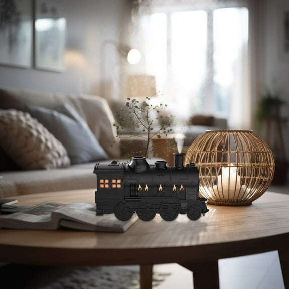 Train Diffuser, 300ml Essential Oil Diffuser with Remote Control,Ultrasonic Aromatherapy Fragrant Oil Humidifier with 2 Light 2 Mist Mode Auto Shut-Off for Home Office Hotel
