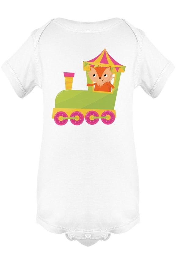 Train Driver Fox Bodysuit Infant -Image by Shutterstock, Newborn