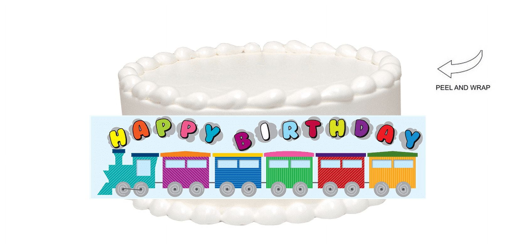CAKESUPPLYSHOP Train Edible Cake Side Photo Image Decoration