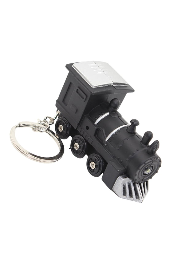 Train Keychain Decorative Keying Pendant Car Key Chain with Sound LED Light Keychains Ornaments Bag Decorations