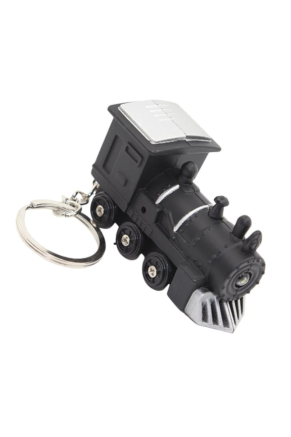 Train Keychain with Sound LED Light Keyholders Decorative Keyrings Train Pendant Keychain Hanging Ornament for Backback