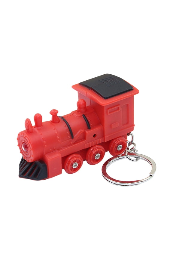 Train Keychain with Sound LED Light Keyholders Decorative Keyrings Train Pendant Keychain Ornament for Backback