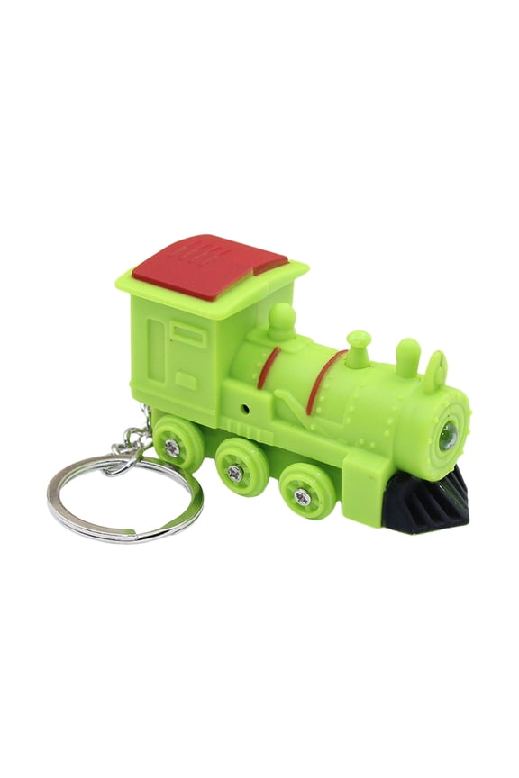 Train Keyring Car Key Chains LED Decorative Keychain Backpack Hangings Ornaments