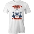 thumbnail image 1 of Train Like A Champ Fitness Dept T-Shirt | Workout White Tee Gift, 1 of 5