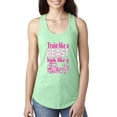 thumbnail image 1 of Train Like a Beast Look Like a Beauty Gym / Workout Ladies Racerback Tank Top, Mint, Small, 1 of 3
