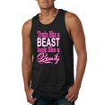 thumbnail image 1 of Train Like a Beast Look Like a Beauty Gym / Workout Mens Graphic Tank Top, Black, Small, 1 of 3