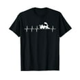 thumbnail image 1 of Train Locomotive Fans Heartbeat Pulse RailRoader Lover Gift T-Shirt, 1 of 5