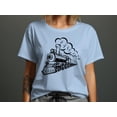 thumbnail image 1 of Train Locomotive Tshirt, Train Engine T-shirt Gifts for Men Women Boys Girls Teens, Ladies Funny Tshirt Steam Train Lover Gift Tshirt, 1 of 9
