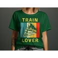 thumbnail image 1 of Train Lover Locomotive Tshirt, Mens Womens Train T Shirt, Railroad T Shirt Mens Gift for him, Train Engine Locomotive Railroad Gift T-Shirt, 1 of 10