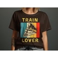 thumbnail image 1 of Train Lover Locomotive Tshirt, Mens Womens Train T Shirt, Railroad T Shirt Mens Gift for him, Train Engine Locomotive Railroad Gift T-Shirt, 1 of 10