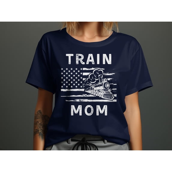 Train Mom Locomotive Tshirt, Train Mom Shirt, Train Lover Gift, Mothers Day Gift, Locomotive Shirt, Train Locomotive Present Mom Shirt