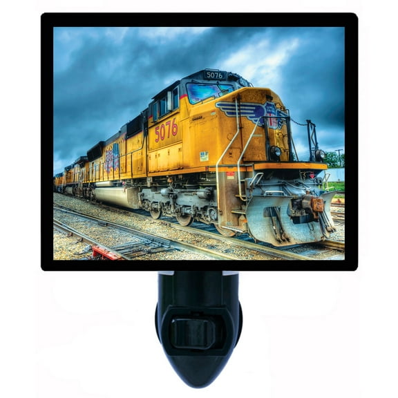 Night Light - Union Pacific Engine. | Train Theme, Includes Free Switchable Insert, 4W Bulb, E12 Base