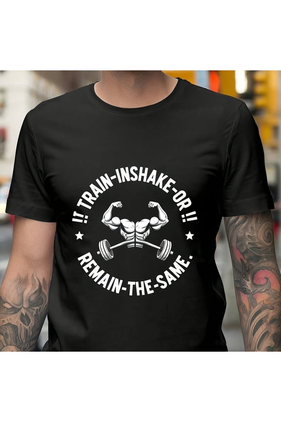 Train Or ain Fitness Motivation Graphic , Gym Workout Inspiration Shirt, Bodybuilding Gift Ide85