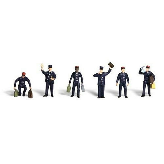 Train Personnel Figure Set, O Scale