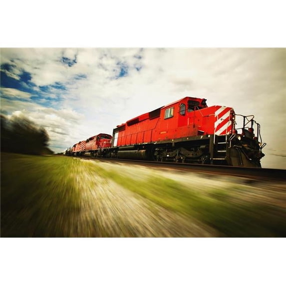 Train Poster Print by Darren Greenwood, 17 x 11