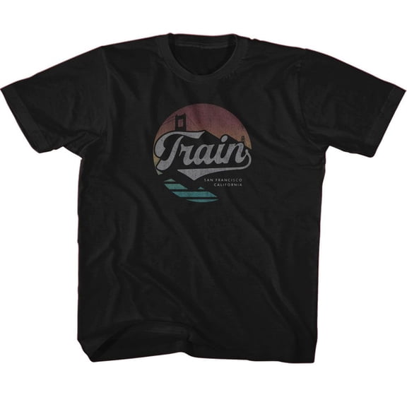 Train San Francisco Cali Black Toddler T-Shirt