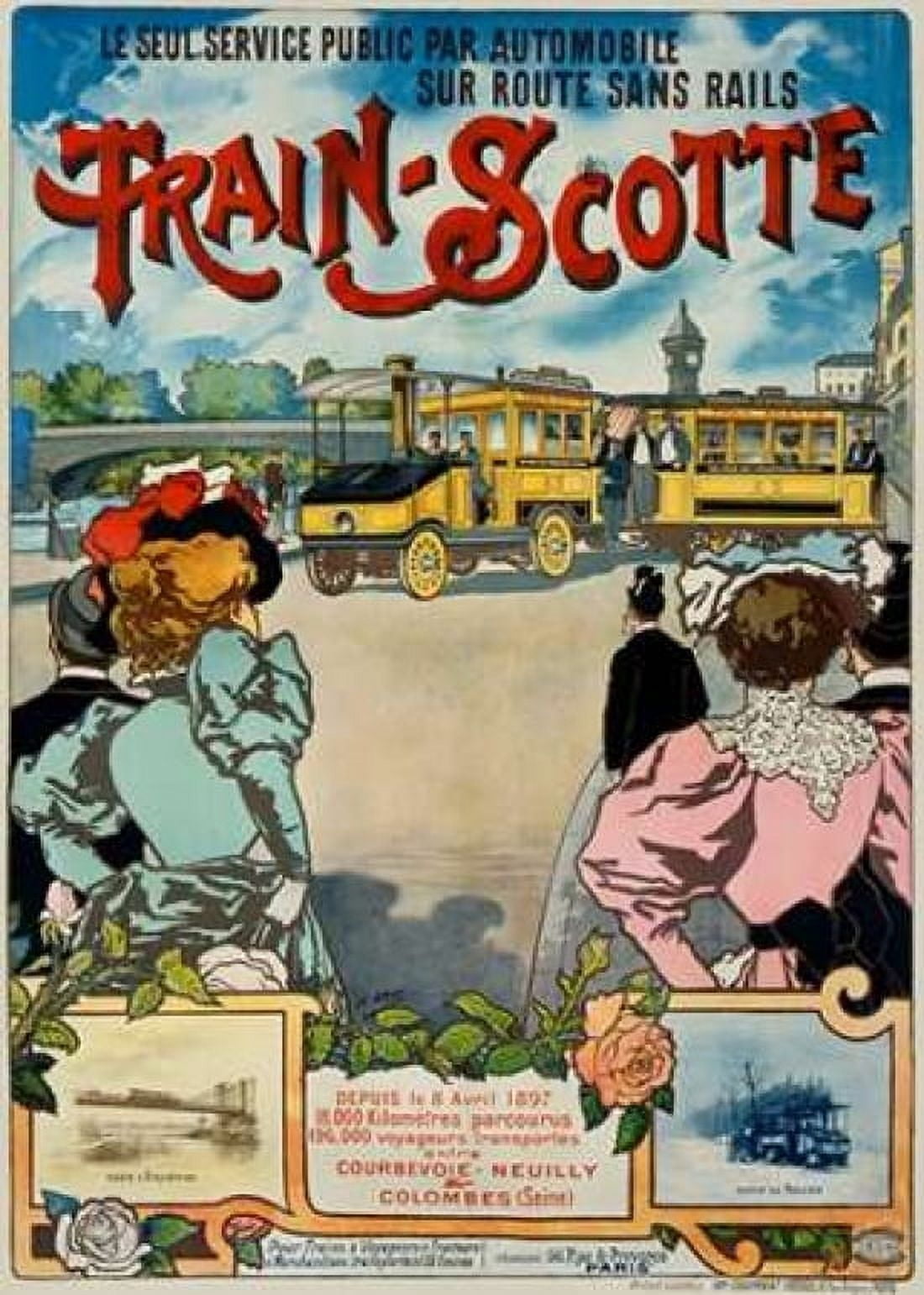 Train-Scotte Canvas Art - H Gray (20 x 28)