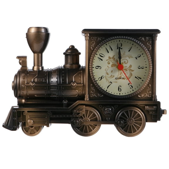 Train Shape Alarm Clock Household Kids Room Decoration Train Model Alarm Clock