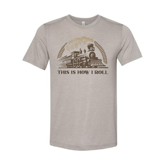 Train Shirt, Locomotive Shirt, This Is How I Roll, Train Gift, Unisex Fit, Gift For Him, Locomotive Gift, Dad Shirt, Train Lover, Trains, Heather Stone, SMALL