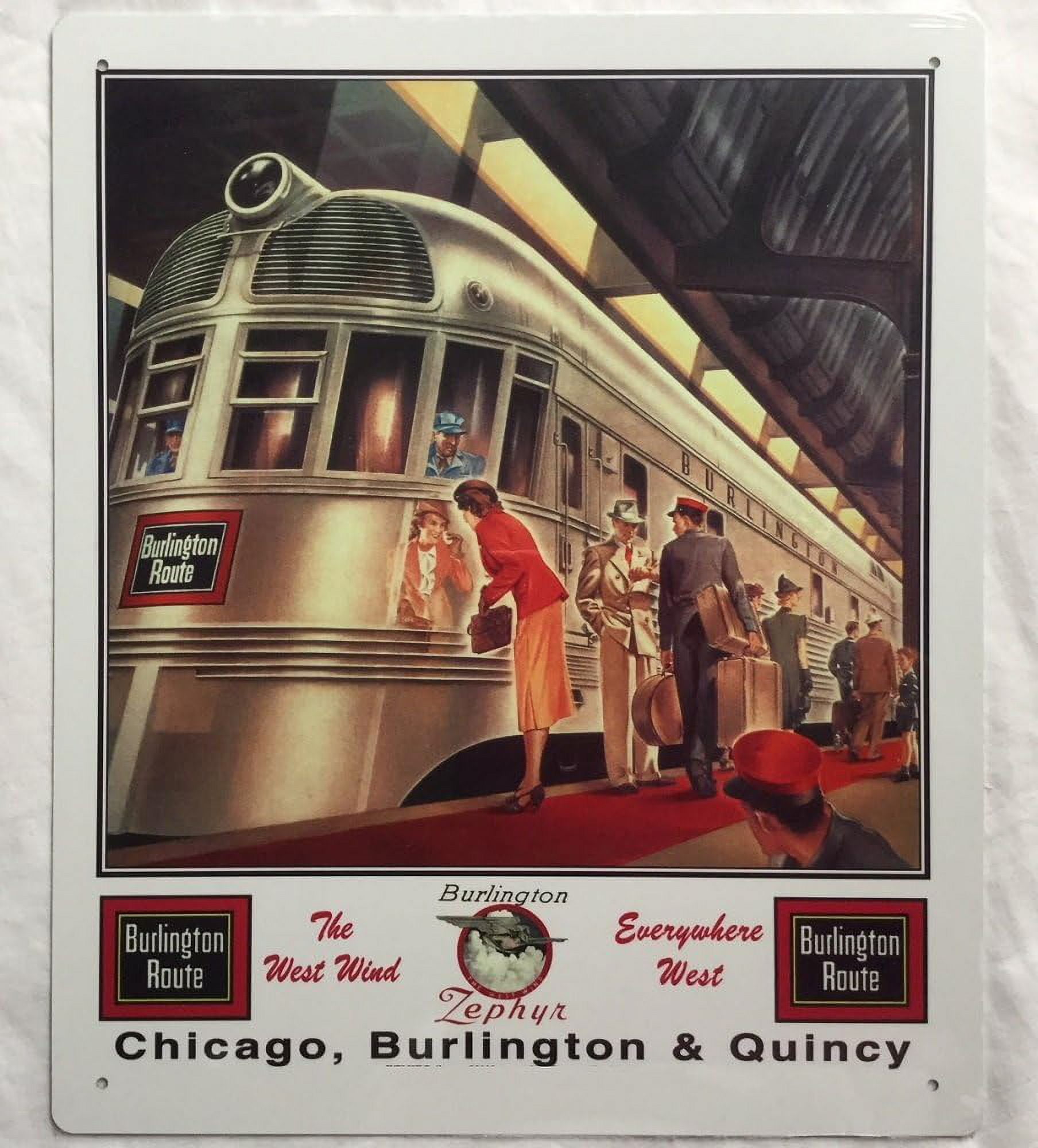 Train Sign - CBQ // Chicago, Burlington Route & Quincy Railroad ...