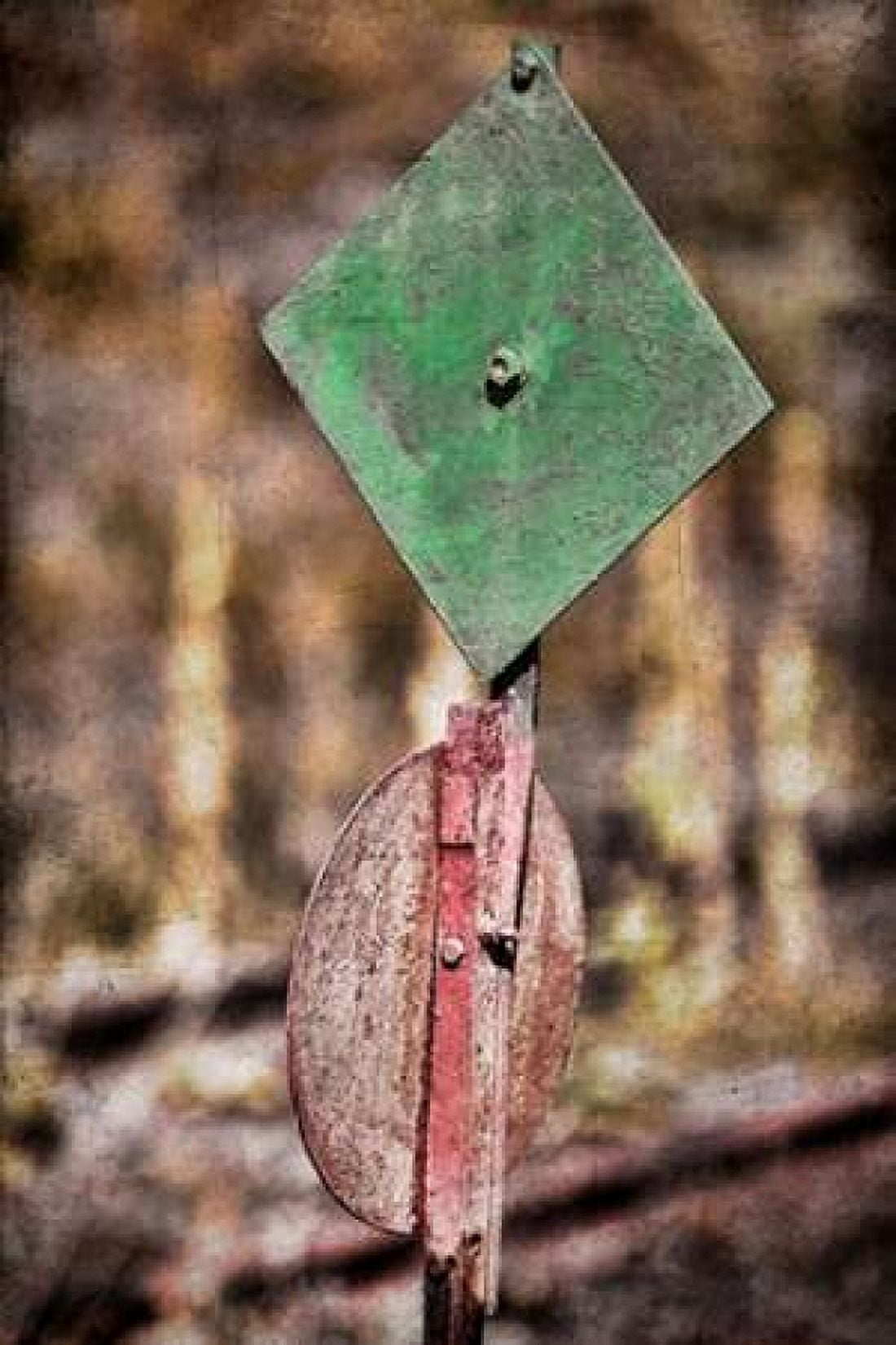 Train Signal Canvas Art - Kathy Mahan (12 x 18)